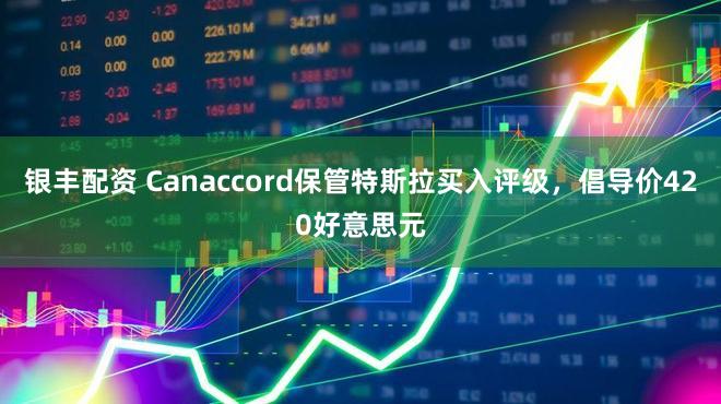 银丰配资 Canaccord保管特斯拉买入评级,倡导价420好意思元